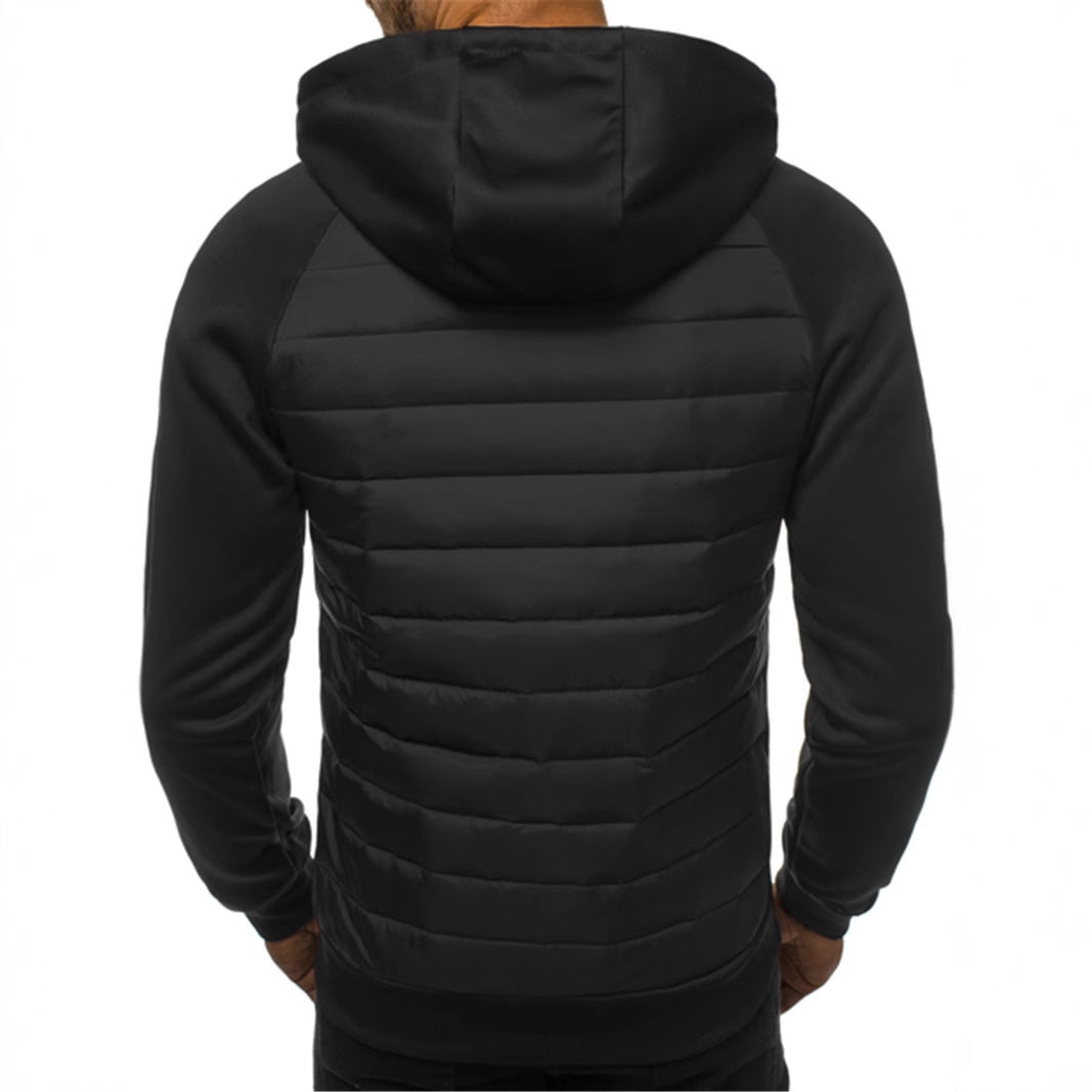Herren Sportliche Kapuzenjacke mit modernen Design-Elementen und funktionalen Reißverschlusstaschen Echoarchiv