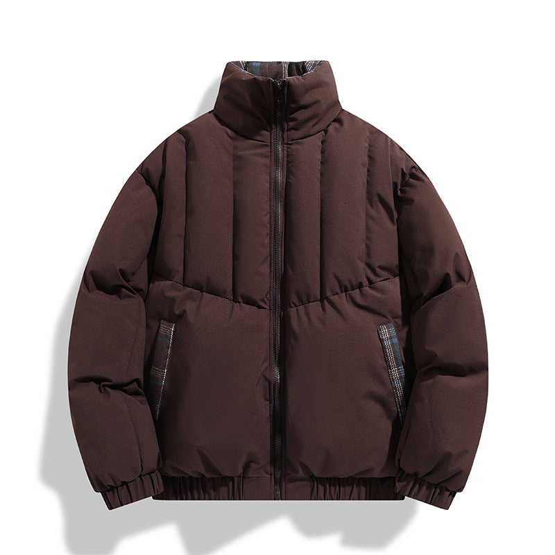 Herren isolierte Steppjacke mit hohen Kragen und praktischen Taschen Echoarchiv