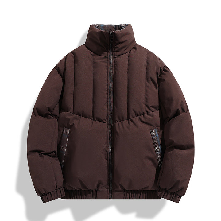Herren isolierte Steppjacke mit hohen Kragen und praktischen Taschen Echoarchiv