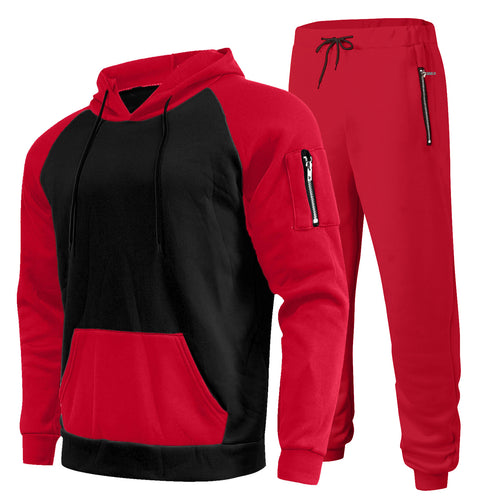 Herren Sportliches Hoodie- und Jogginghose-Set mit atmungsaktiver Struktur Echoarchiv