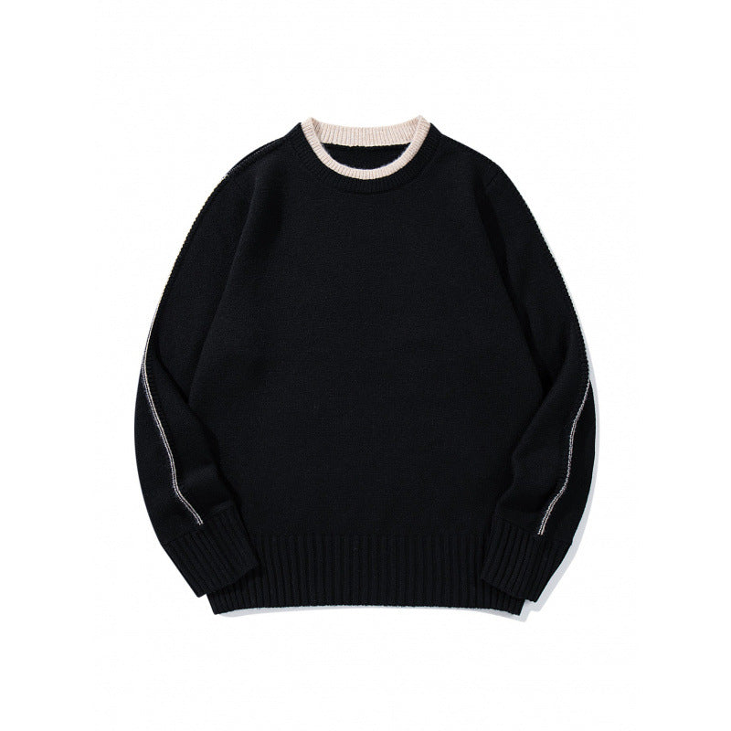 Unisex Weicher Mélange-Rundhalspullover aus Bio-Baumwollmix mit Boxy‑Fit und breiten Rippbündchen Echo Archiv