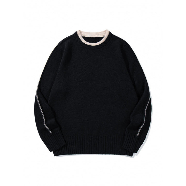 Unisex Weicher Mélange-Rundhalspullover aus Bio-Baumwollmix mit Boxy‑Fit und breiten Rippbündchen Echo Archiv