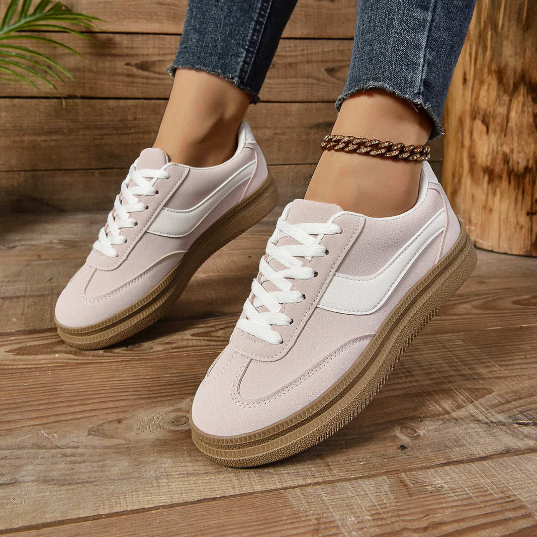 Damen Sportliche Sneaker mit modischem Farbkontrast und rutschfester Sohle Echo Archiv