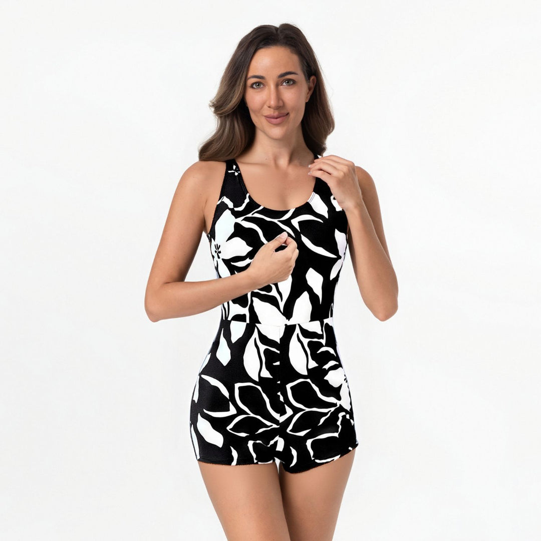 Damen Sportlicher Einteiler mit floralem Design Echo Archiv