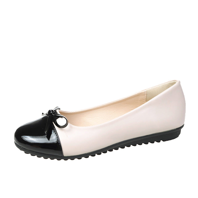 Damen verführerische Ballerina-Pumps mit Lackkappenvorderteil und gepolsterter Komfortsohle – Lioré