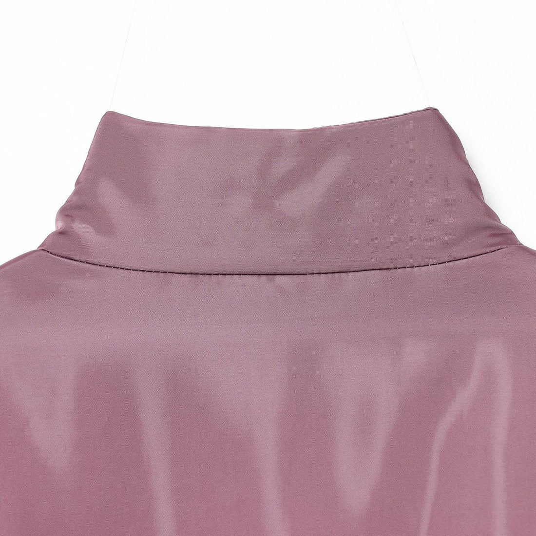 Damen Kurze gesteppte Cropped-Übergangsjacke mit Stehkragen, wattierter Fütterung und elastischem Saum Echoarchiv