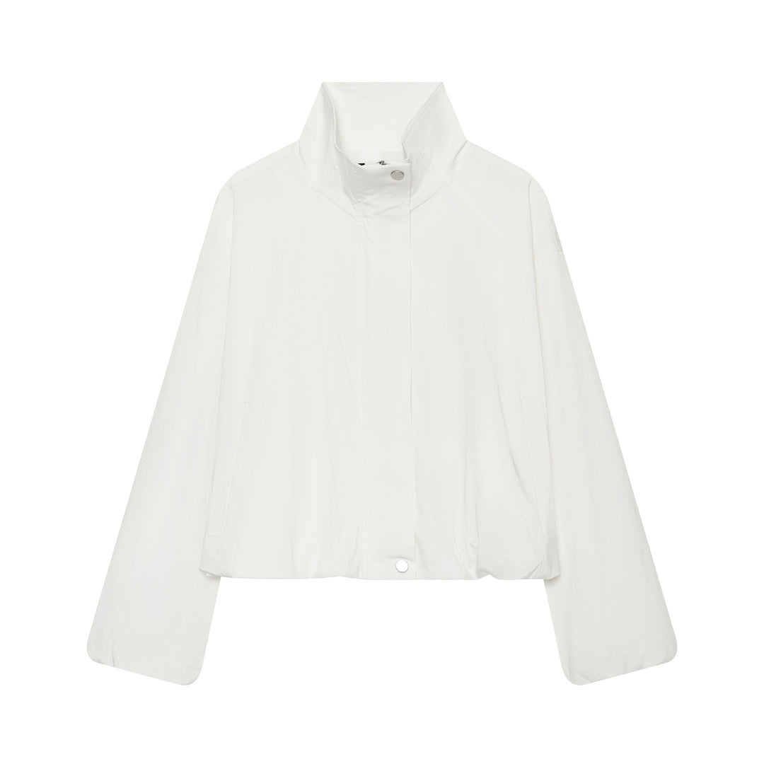 Damen Cropped Funktionsblouson mit Funnelkragen und verdeckter Druckknopfleiste Echo Archiv