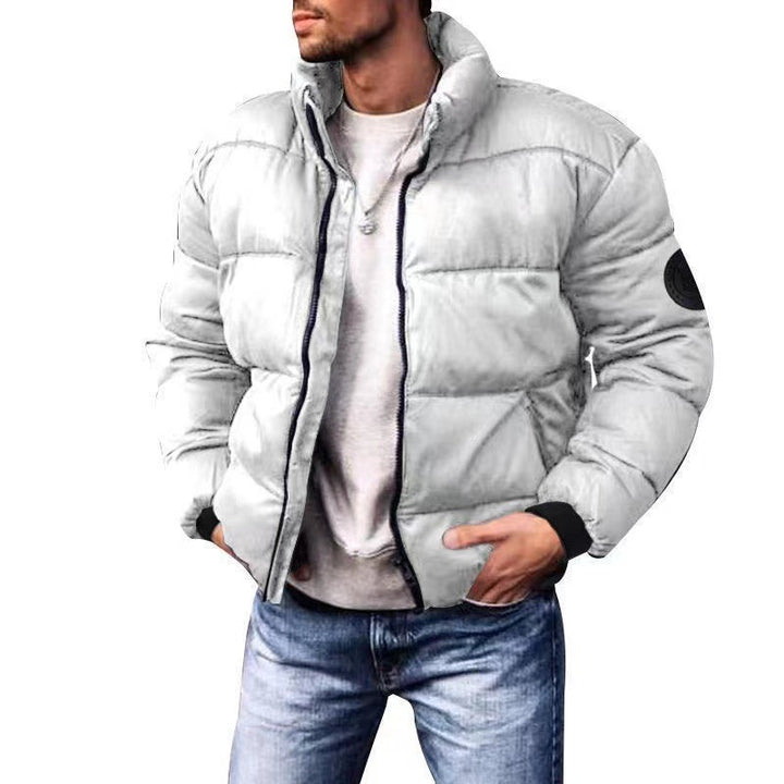 Herren nan wattierte Steppjacke mit hohem Stehkragen, Thermofüllung und elastischen Bündchen Echo Archiv
