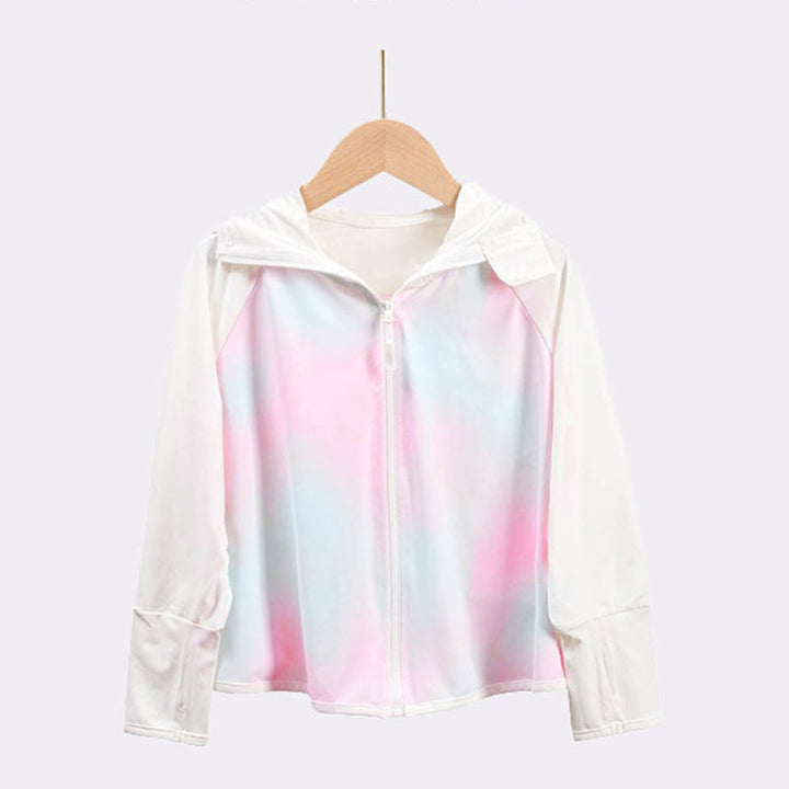 Mädchen funktionale UV-Schutzjacke mit Kapuze Echo Archiv