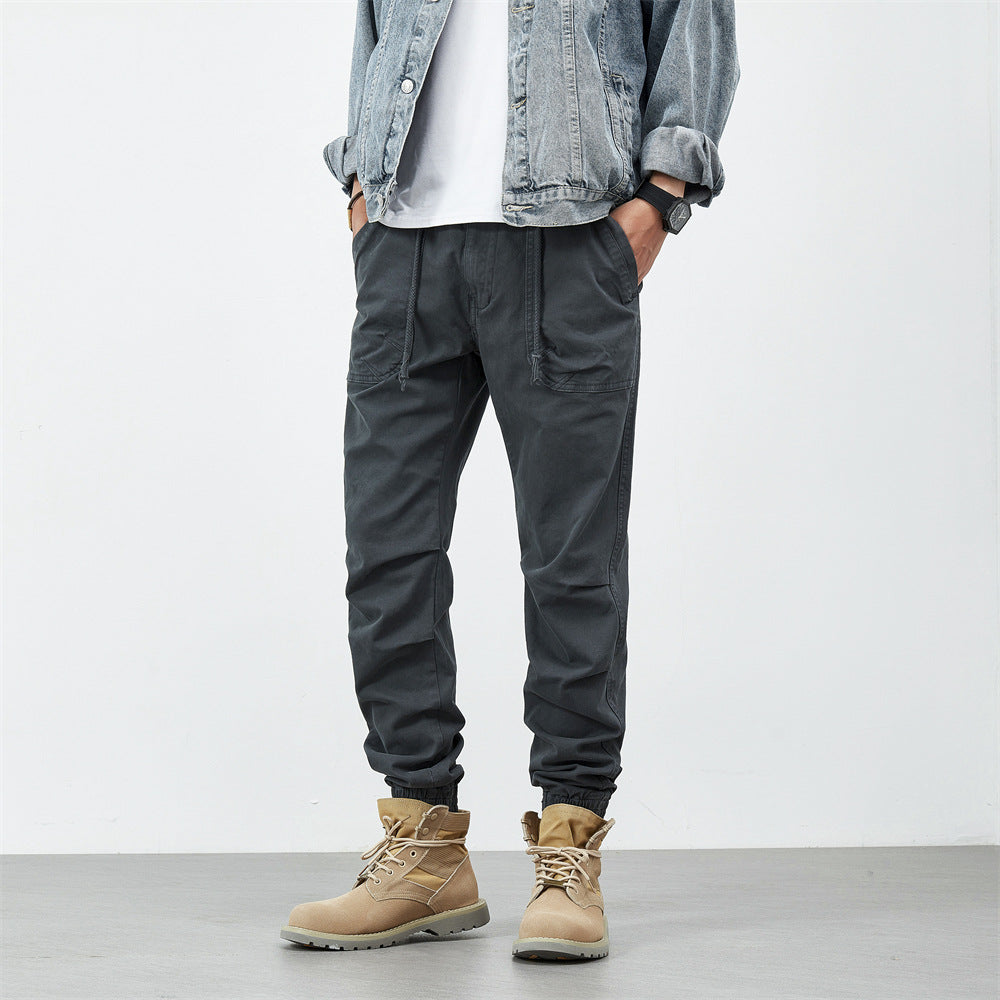 Herren bequeme Utility-Hose mit flexiblem Bund und multifunktionalen Taschen Echoarchiv
