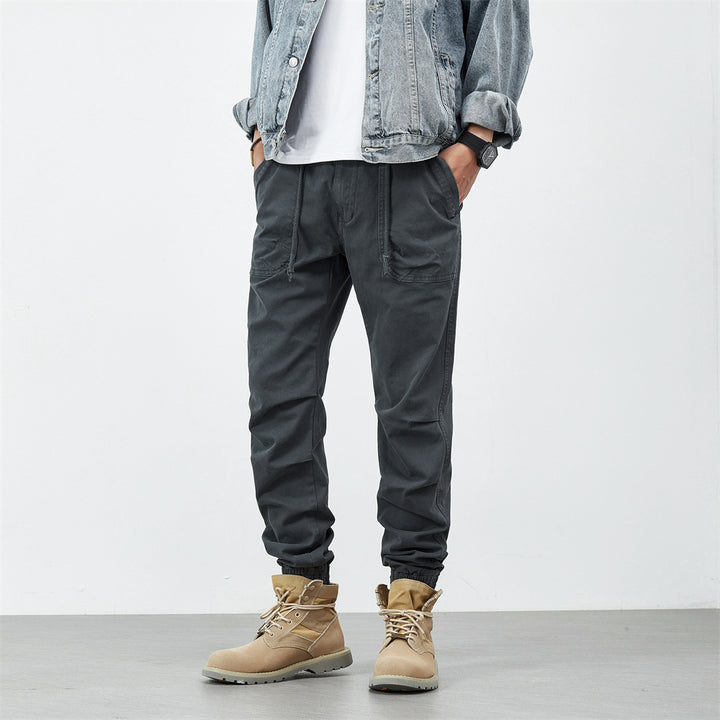 Herren bequeme Utility-Hose mit flexiblem Bund und multifunktionalen Taschen Echoarchiv