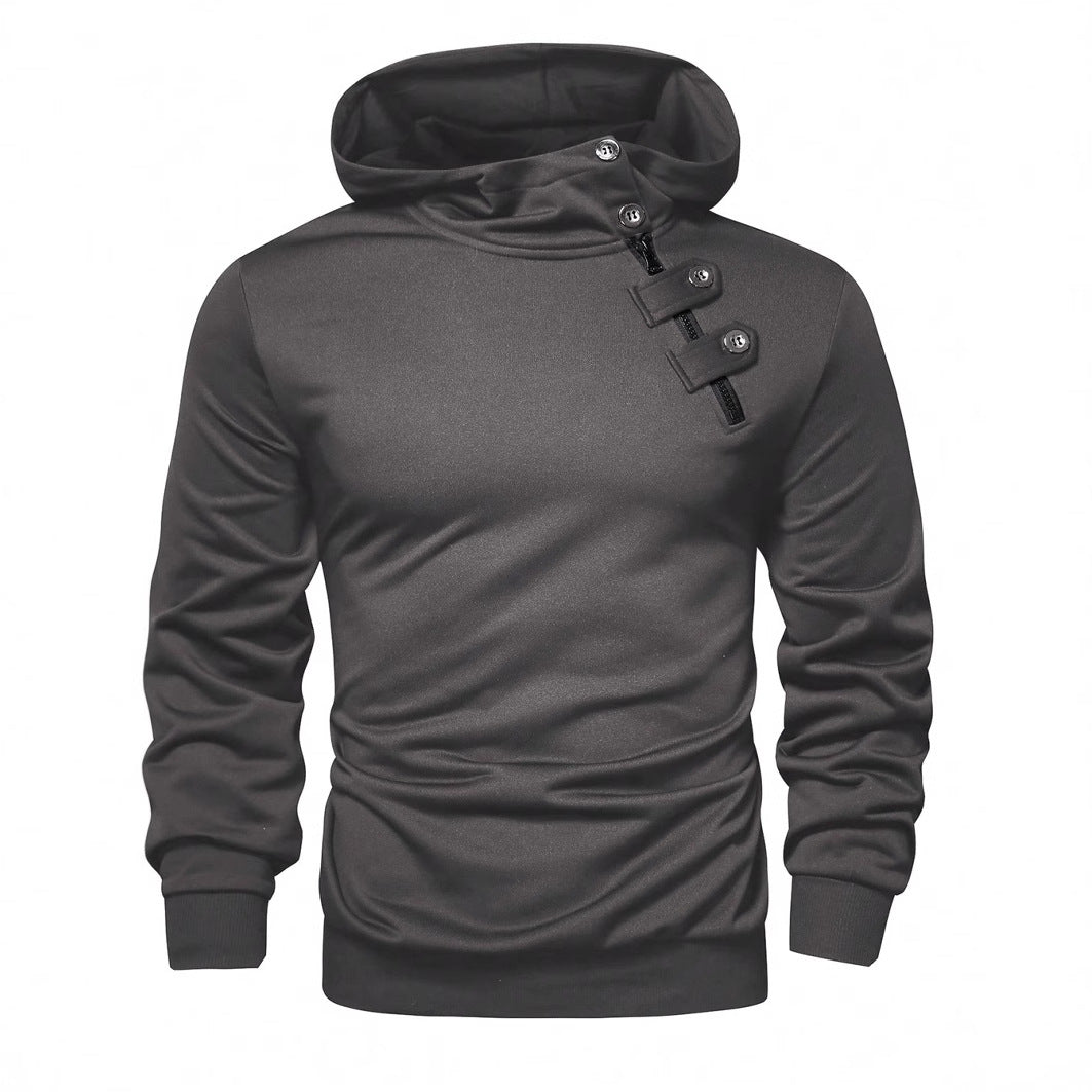 Herren Hoodie mit innovativem Kragen und praktischer Taschenlösung Echoarchiv