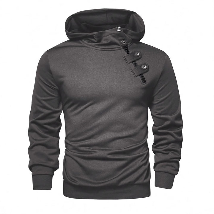Herren Hoodie mit innovativem Kragen und praktischer Taschenlösung Echoarchiv