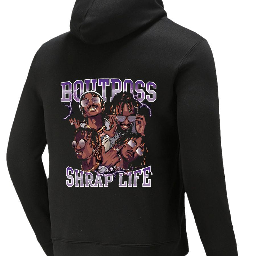 Herren Kapuzenpullover mit kreativem Druckdesign Echoarchiv
