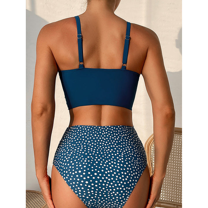 Damen Hochgeschlossener Bikini mit eleganter Raffung Echo Archiv