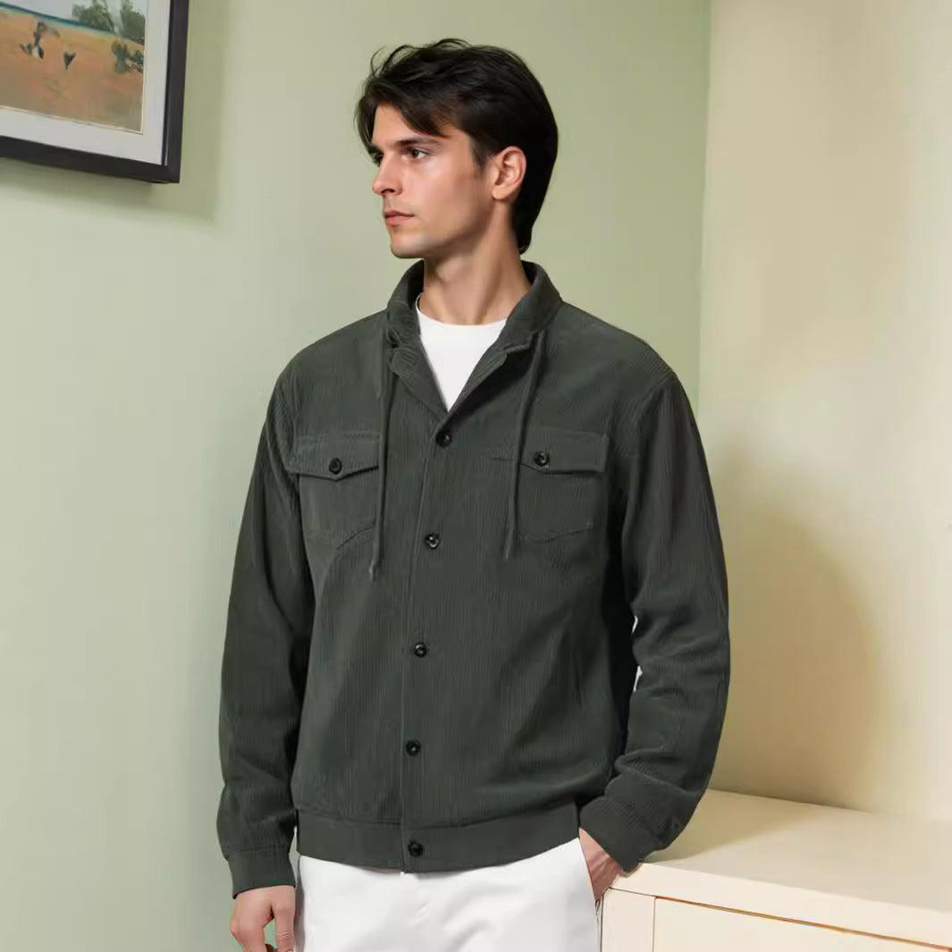 Herren urbane Utility-Jacke mit Reißverschluss Echoarchiv