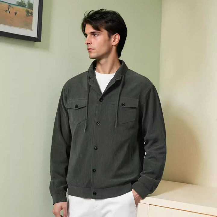 Herren urbane Utility-Jacke mit Reißverschluss Echoarchiv