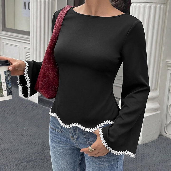 Damen Elegantes Oberteil mit Spitzendetails Echo Archiv