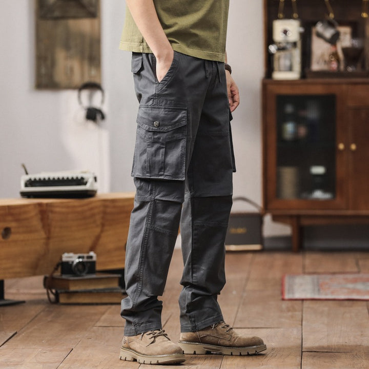 Herren Technische Cargohose mit geradem Schnitt, verstärkten Knien & Mehrfachtaschen Echo Archiv