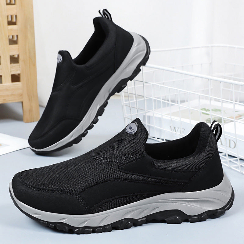 Damen nan sportlicher Slip-On Trekking-Sneaker mit atmungsaktivem Textiloberteil, elastischem Einstieg und profiliertem Outdoor-Laufsohle Echo Archiv
