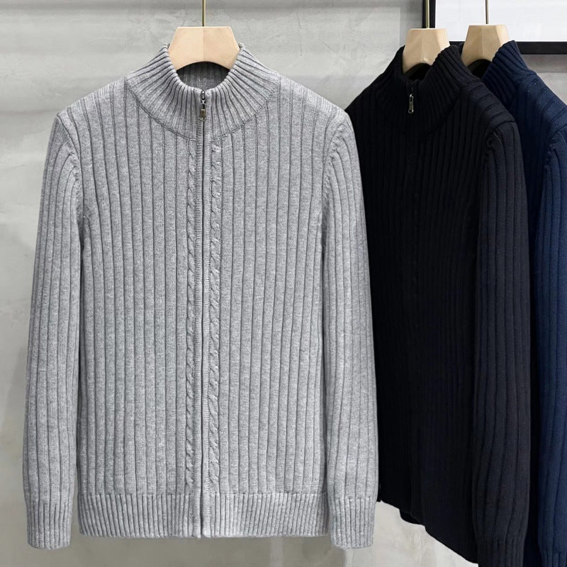 Stylischer Herren-Ripppullover mit hohem Kragen Echo Archive