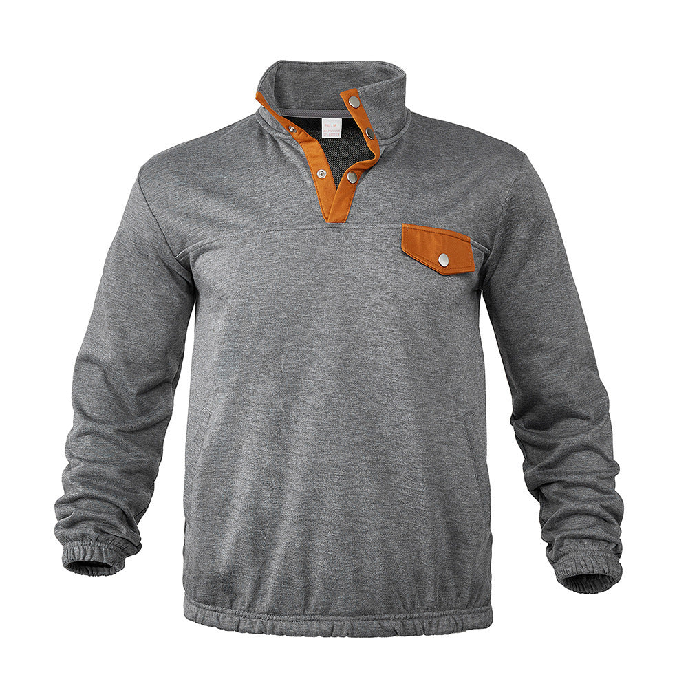 Herren Pullover mit praktischer Knopfleiste und Brusttasche Echoarchiv