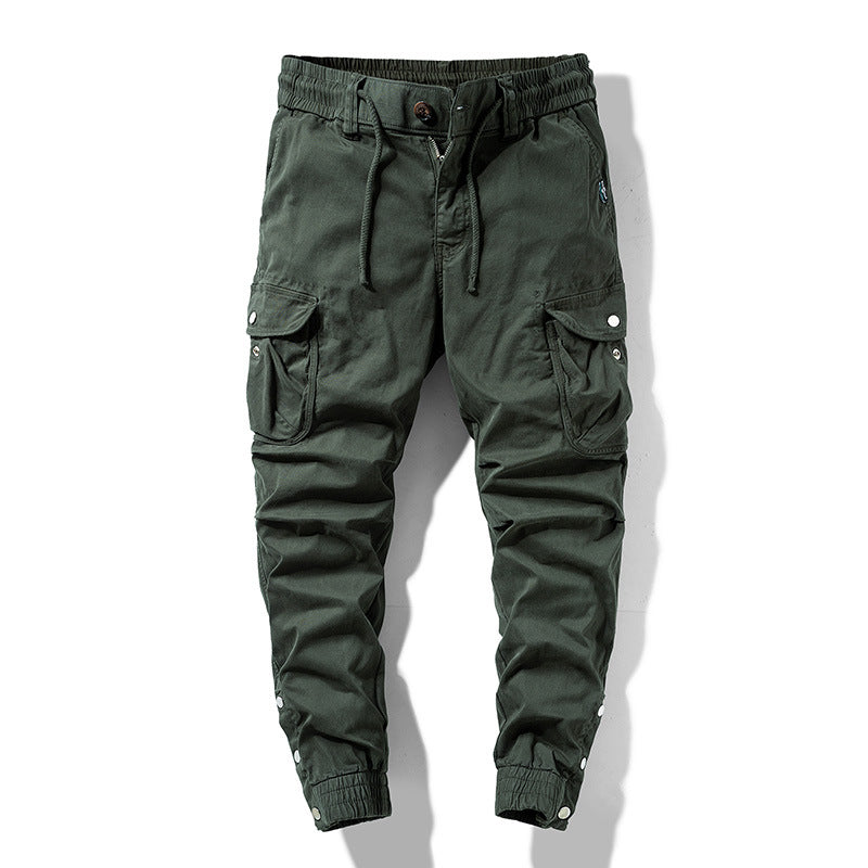 Herren Cargo-Joggerhose im Utility-Look mit elastischem Bund, Mehrfach-Taschen und gerippten Beinabschlüssen Echo Archiv
