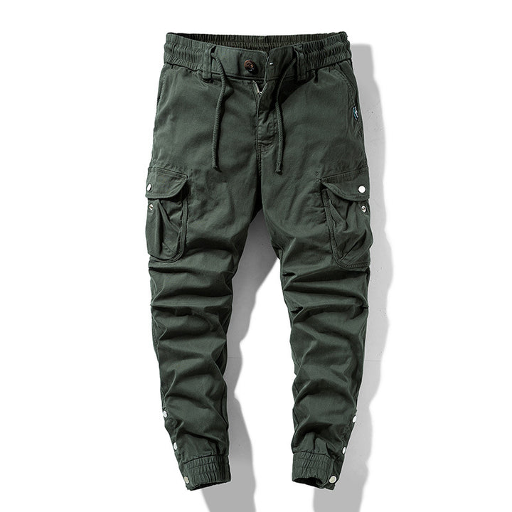 Herren Cargo-Joggerhose im Utility-Look mit elastischem Bund, Mehrfach-Taschen und gerippten Beinabschlüssen Echo Archiv