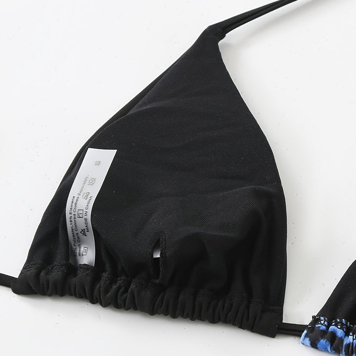 Damen Dreieck-Bikini mit raffiniertem Tiermuster Echo Archiv