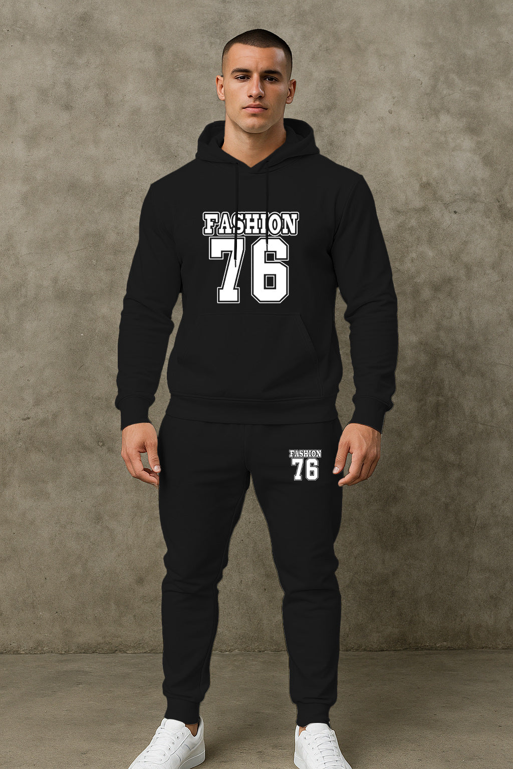 Herren Freizeit Hoodie und Jogginghose Set Echoarchiv
