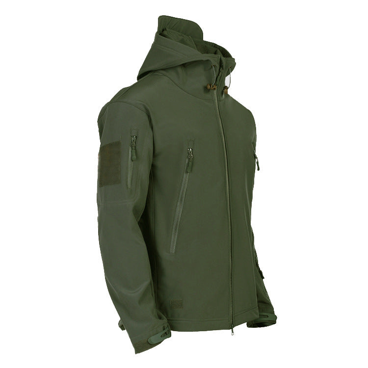 Herren taktische Softshelljacke mit Kapuze, Tarnmuster und ergonomischem Stretchschnitt Echo Archiv