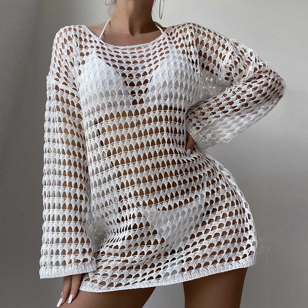 Damen schmeichelndes Stricktop mit weitem Schnitt Echo Archiv