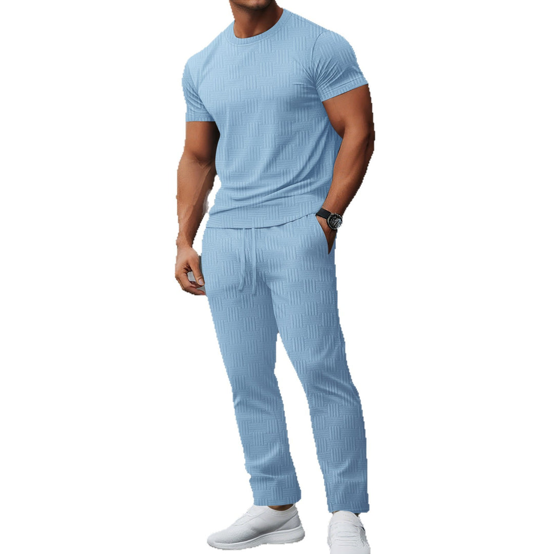 Herren Freizeitanzug mit strukturiertem Design und bequemen Schnitt Echoarchiv
