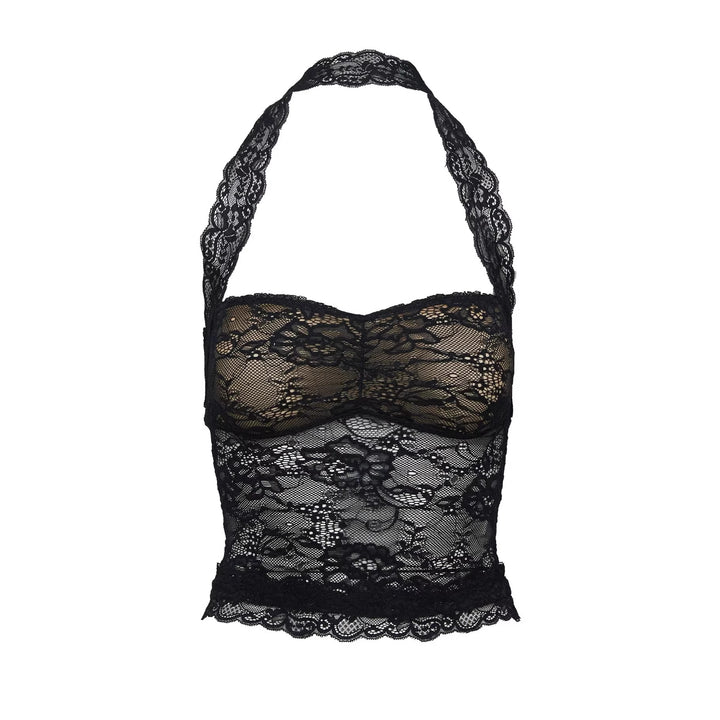 Damen Spitzen-Bustier mit romantischem Häkelmuster und verstellbaren Trägern Echo Archiv