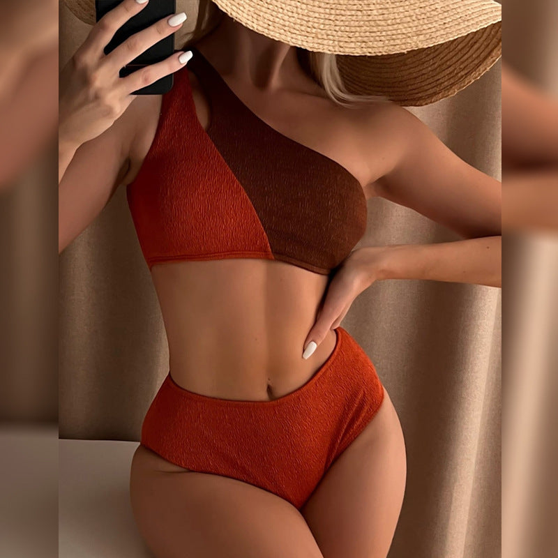 Damen einseitiger Crop-Bikini Echo Archiv