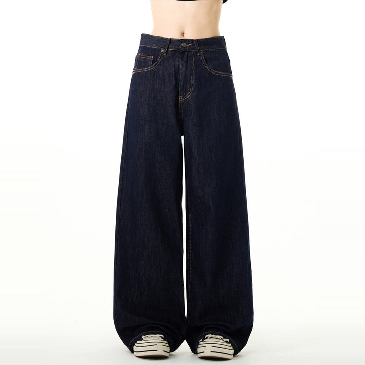 Damen Weit geschnittene Denim-Hose Echoarchiv