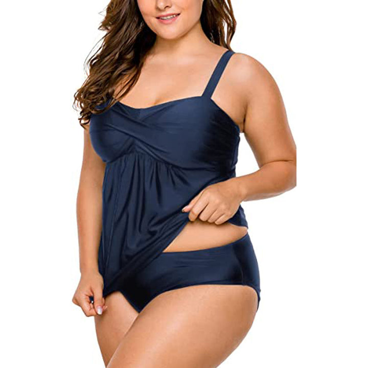 Damen Tankini-Badeanzug mit schmeichelndem Schnitt und verstellbaren Trägern Echo Archiv