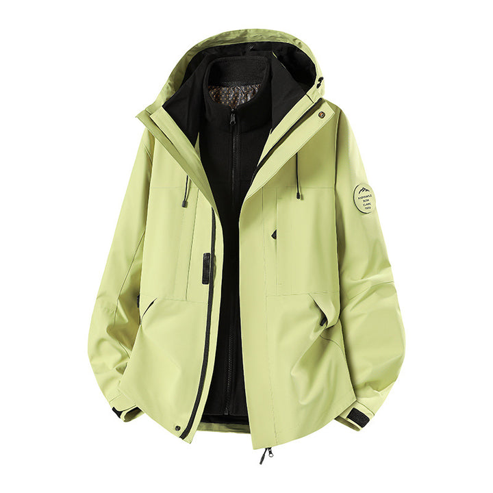 Herren Wetterfeste technische Softshell‑Trekkingjacke mit Kapuze und isolierendem Inneneinsatz Echo Archiv