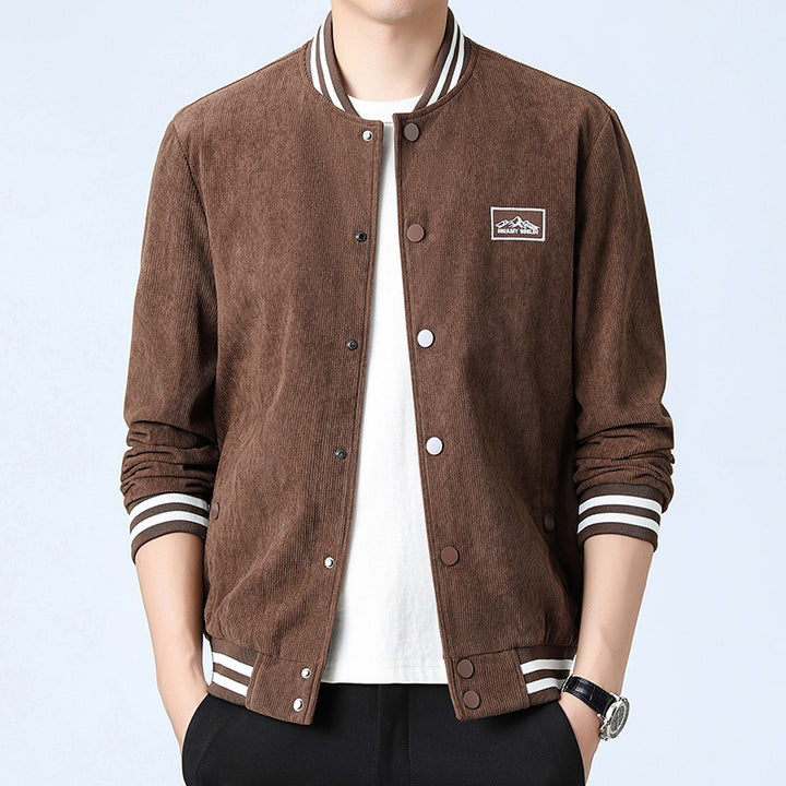 Herren Modische Cordjacke mit Streifen Echo Archiv
