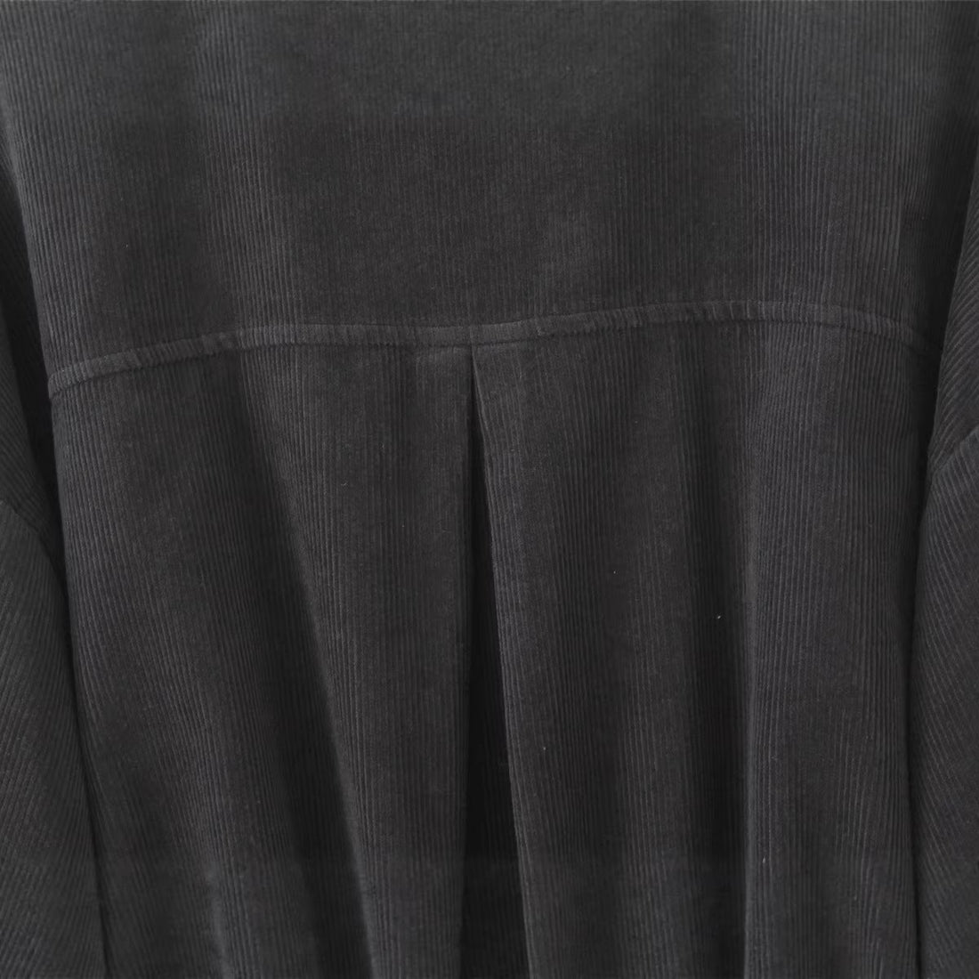 Damen Kurz geschnittene Kordjacke im Boxy‑Silhouette mit Frontreißverschluss und Stehkragen Echoarchiv