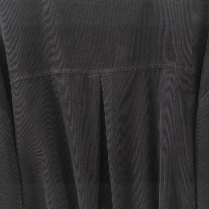 Damen Kurz geschnittene Kordjacke im Boxy‑Silhouette mit Frontreißverschluss und Stehkragen Echoarchiv