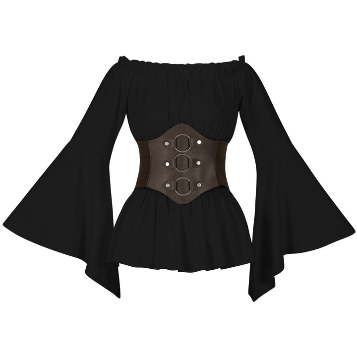 Damen mehrlagiger Chiffon-Maxirock mit hohem elastischem Taillenbund und asymmetrischem Stufenfall – Valéora