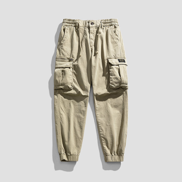 Herren Cargo-Joggerhose aus Baumwollmix mit Elastischem Tunnelzugbund und Multifach‑Taschen Echo Archiv