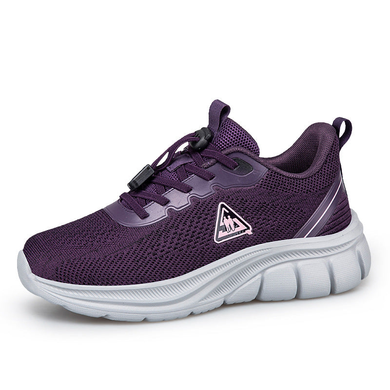 Damen nan leichter atmungsaktiver Strick-Walking-Sneaker mit Schnellzugverschluss und ergonomischer EVA-Dämpfung Echo Archiv
