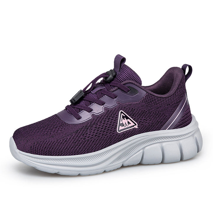 Damen nan leichter atmungsaktiver Strick-Walking-Sneaker mit Schnellzugverschluss und ergonomischer EVA-Dämpfung Echo Archiv