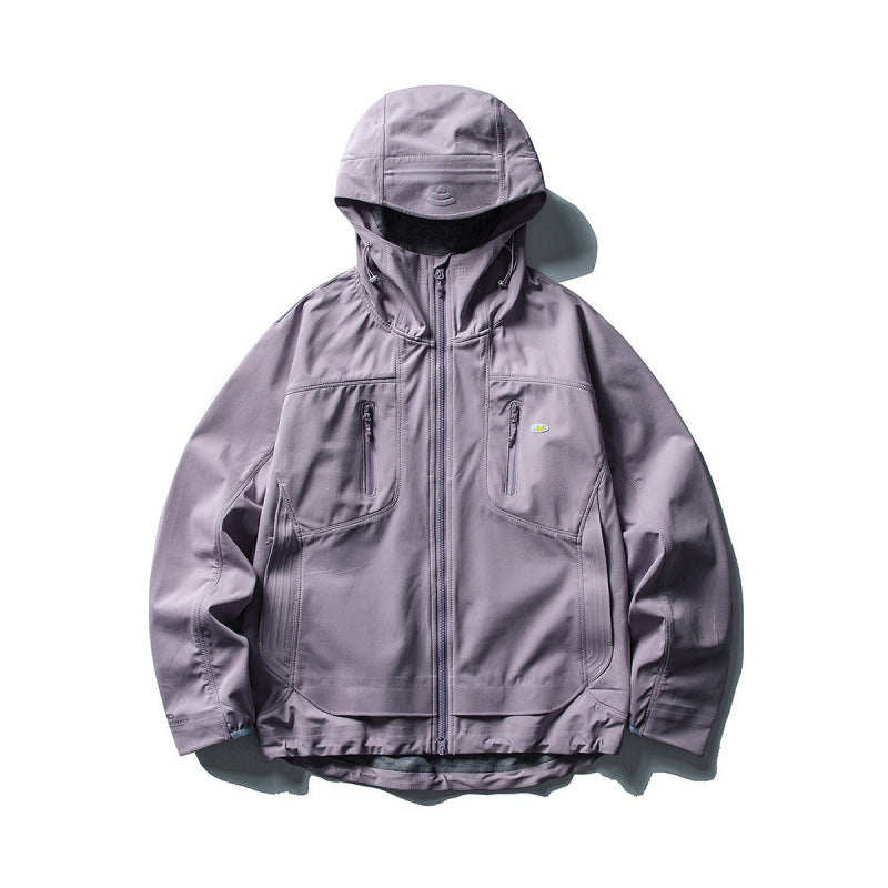 Unisex Technische Softshell-Fieldjacke mit verschweißten Nähten, vier Reißverschlusstaschen und verlängerter Rückenpartie Echo Archiv