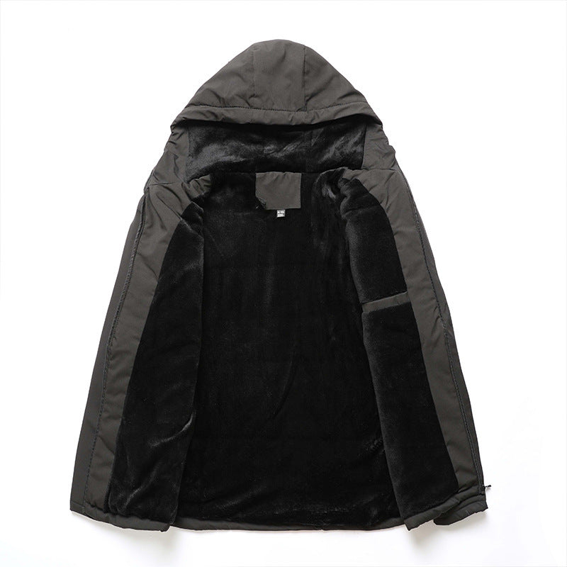 Herren nan gepolsterte Softshell-Thermojacke mit Kapuze und kuscheligem Fleecefutter Echo Archiv