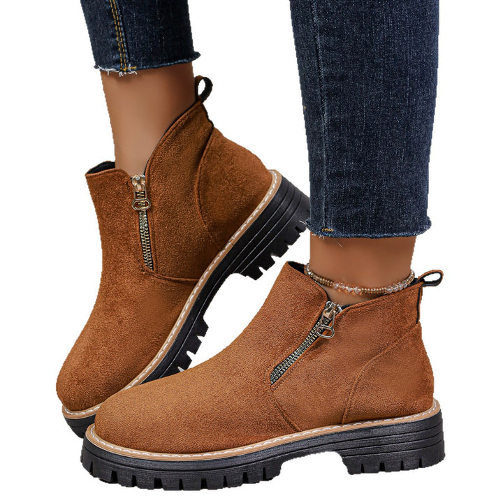 Damen Stylische Ankle Boots mit Reißverschluss Echo Archiv