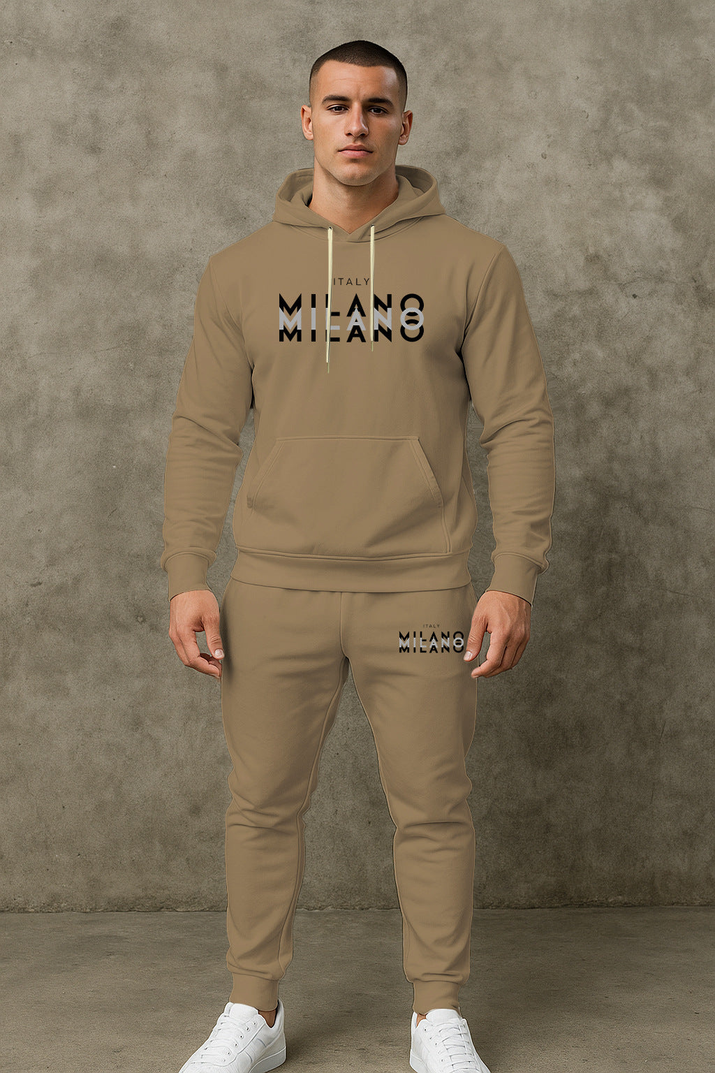 Herren Sportliches Hoodie- und Jogginghosen-Set Echoarchiv