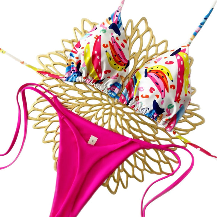 Damen Bikini-Set mit trendigem Animal-Print und modischem Schleifen-Detail Echo Archiv